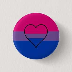 Badge Rond 2,50 Cm Drapeau de la bisexualité bouton