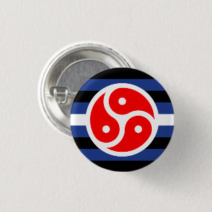 Badge Rond 2,50 Cm Drapeau de la Fierté Pratique en Cuir
