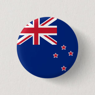 Badge Rond 2,50 Cm Drapeau de la Nouvelle-Zélande