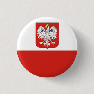Badge Rond 2,50 Cm Drapeau de la Pologne