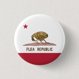 Badge Rond 2,50 Cm Drapeau de la République de Flea