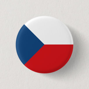 Badge Rond 2,50 Cm Drapeau de la République tchèque