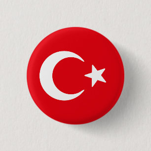Badge Rond 2,50 Cm Drapeau de la Turquie