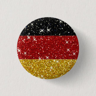 Badge Rond 2,50 Cm Drapeau de l'Allemagne scintillant avec des étince