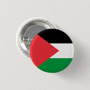 Badge Rond 2,50 Cm Drapeau de l'État de Palestine