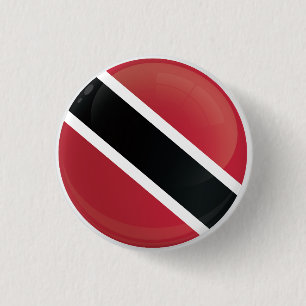 Badge Rond 2,50 Cm Drapeau de l'icône ronde de Trinité-et-Tobago