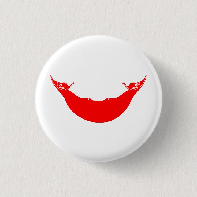 Badge Rond 2,50 Cm Drapeau de l'île de Pâques (Devant)