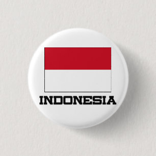 Badge Rond 2,50 Cm Drapeau de l'Indonésie