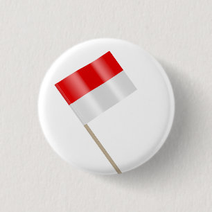 Badge Rond 2,50 Cm Drapeau de l'Indonésie