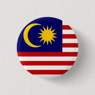 Badge Rond 2,50 Cm Drapeau de Malaisie