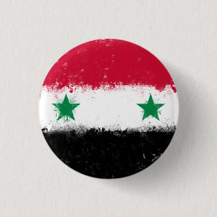 Badge Rond 2,50 Cm Drapeau de Syrie