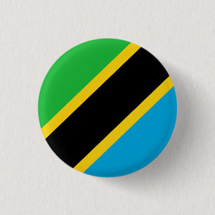 Badge Rond 2,50 Cm Drapeau de Tanzanie