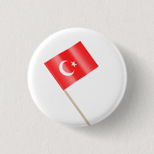 Badge Rond 2,50 Cm Drapeau de Turkiye