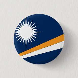 Badge Rond 2,50 Cm Drapeau des Îles Marshall