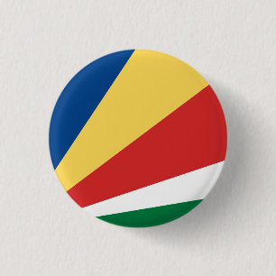 Badge Rond 2,50 Cm Drapeau des Seychelles