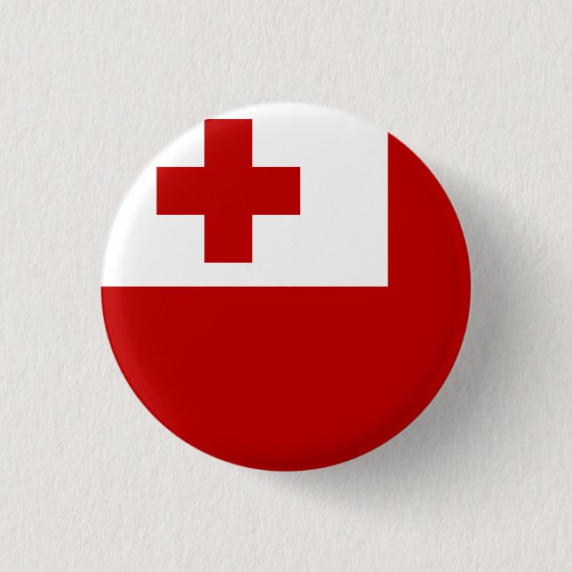 Badge Rond 2,50 Cm Drapeau des Tonga (Devant)