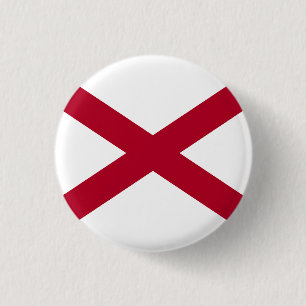 Badge Rond 2,50 Cm Drapeau d'État de l'Alabama