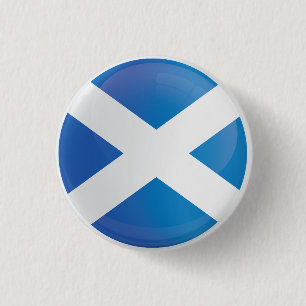 Badge Rond 2,50 Cm Drapeau d'icône ronde écossaise