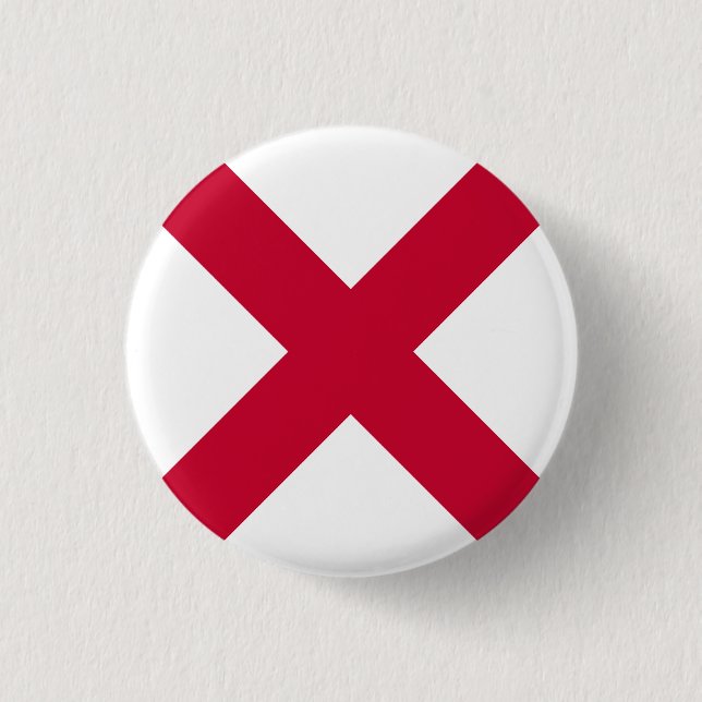 Badge Rond 2,50 Cm Drapeau d'Irlande du Nord (Devant)