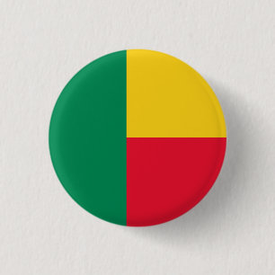 Badge Rond 2,50 Cm Drapeau du Bénin