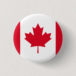Badge Rond 2,50 Cm Drapeau du Canada