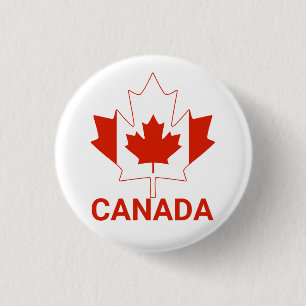 Badge Rond 2,50 Cm Drapeau du Canada