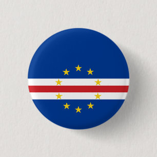 Badge Rond 2,50 Cm Drapeau du Cap-Vert