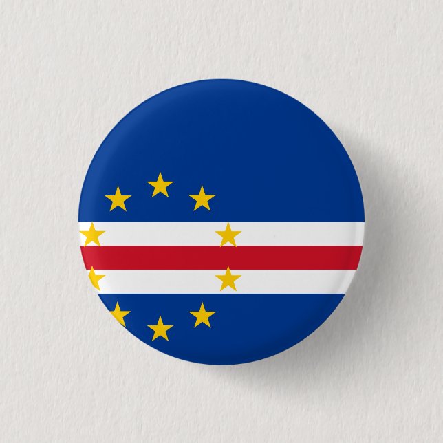 Badge Rond 2,50 Cm Drapeau du Cap-Vert (Devant)