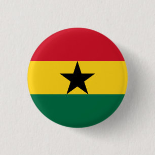 Badge Rond 2,50 Cm Drapeau du Ghana