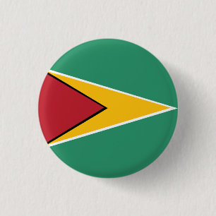 Badge Rond 2,50 Cm Drapeau du Guyana