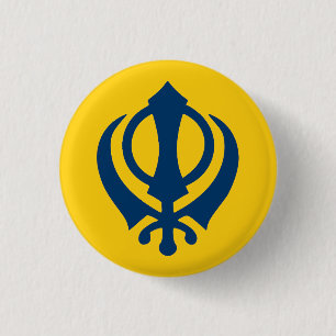Badge Rond 2,50 Cm Drapeau du Khalistan (proposé)