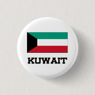 Badge Rond 2,50 Cm Drapeau du Kowéit
