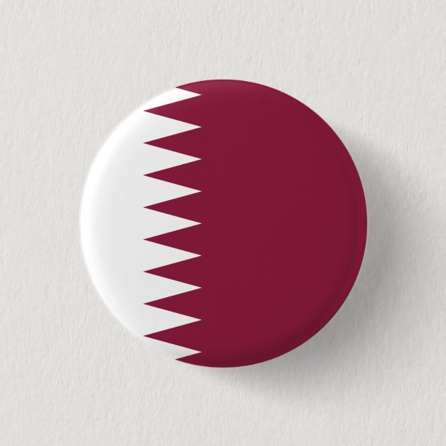 Badge Rond 2,50 Cm Drapeau du Qatar (Devant)