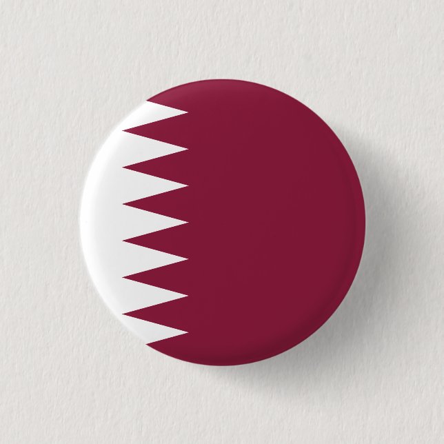 Badge Rond 2,50 Cm Drapeau du Qatar (Devant)