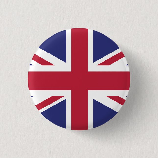 Badge Rond 2,50 Cm Drapeau du Royaume-Uni patriotique (Devant)