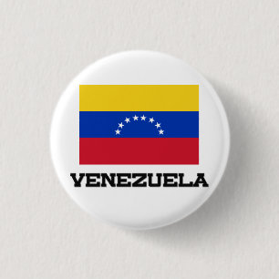 Badge Rond 2,50 Cm Drapeau du Venezuela