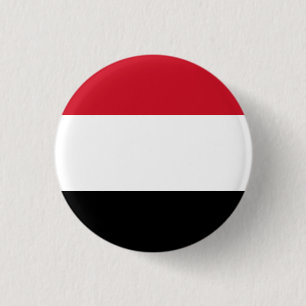 Badge Rond 2,50 Cm Drapeau du Yémen