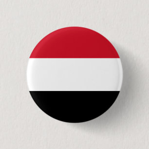 Badge Rond 2,50 Cm Drapeau du Yémen