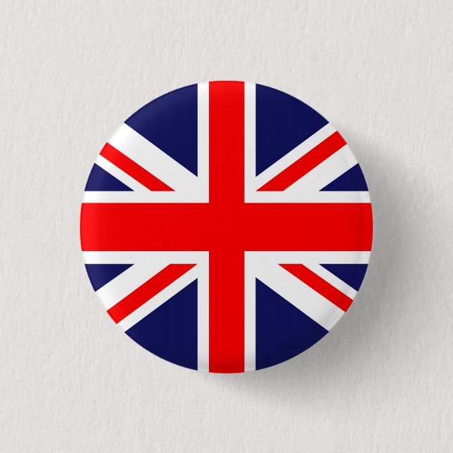 Badge Rond 2,50 Cm Drapeau d'Union Jack (Devant)