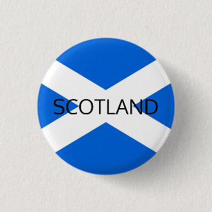 Badge Rond 2,50 Cm Drapeau écossais pbcnt écossais