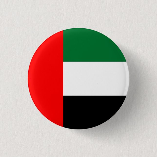 Badge Rond 2,50 Cm Drapeau émirati, Drapeau émirati (Devant)