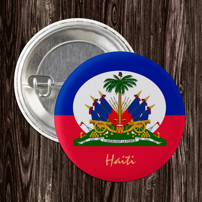 Badge Rond 2,50 Cm Drapeau haïtien & mode Haïti, Voyage /sports (Créateur téléchargé)