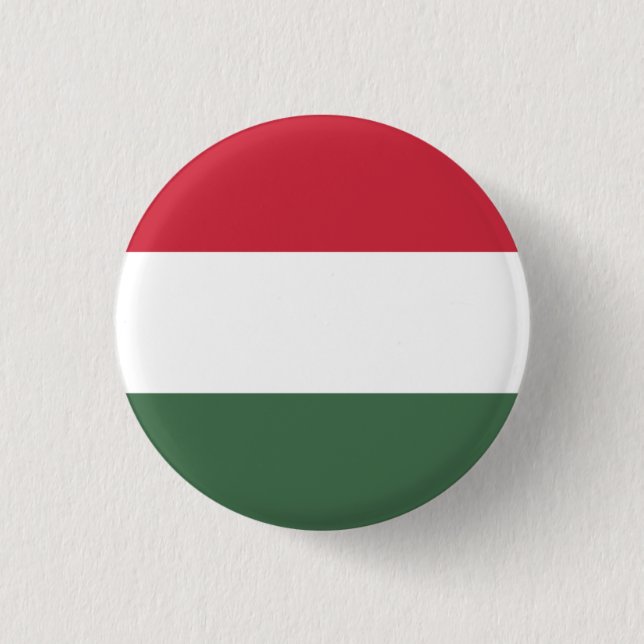 Badge Rond 2,50 Cm Drapeau hongrois, Drapeau hongrois (Devant)
