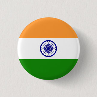Badge Rond 2,50 Cm Drapeau indien, Drapeau de l'Inde