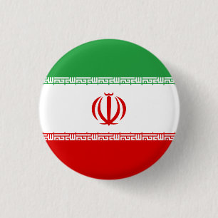 Badge Rond 2,50 Cm Drapeau Iran