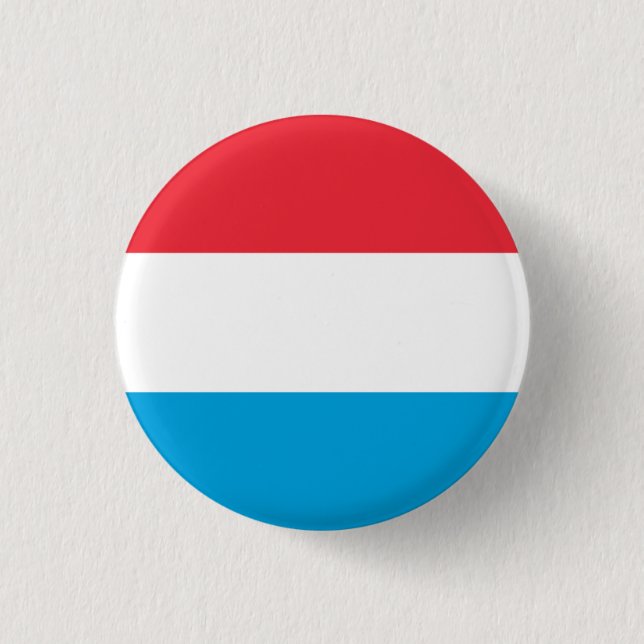 Badge Rond 2,50 Cm Drapeau luxembourgeois, Drapeau du Luxembourg (Devant)