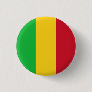 Badge Rond 2,50 Cm Drapeau malien, Drapeau malien