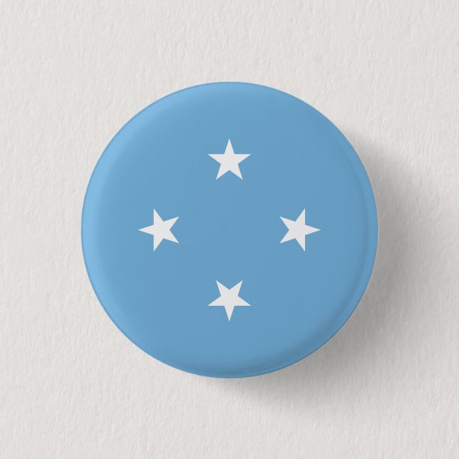 Badge Rond 2,50 Cm Drapeau micronésien, États fédérés de Micronésie (Devant)