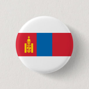 Badge Rond 2,50 Cm Drapeau mongol, Drapeau mongol