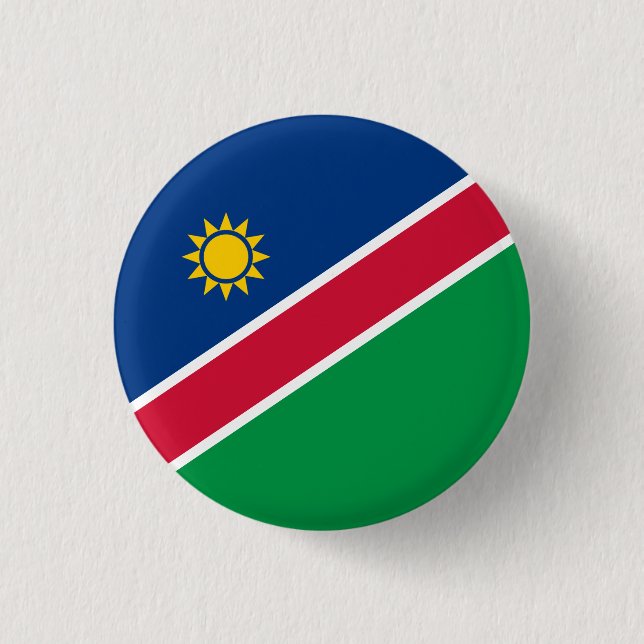 Badge Rond 2,50 Cm Drapeau namibien, Drapeau de Namibie (Devant)
